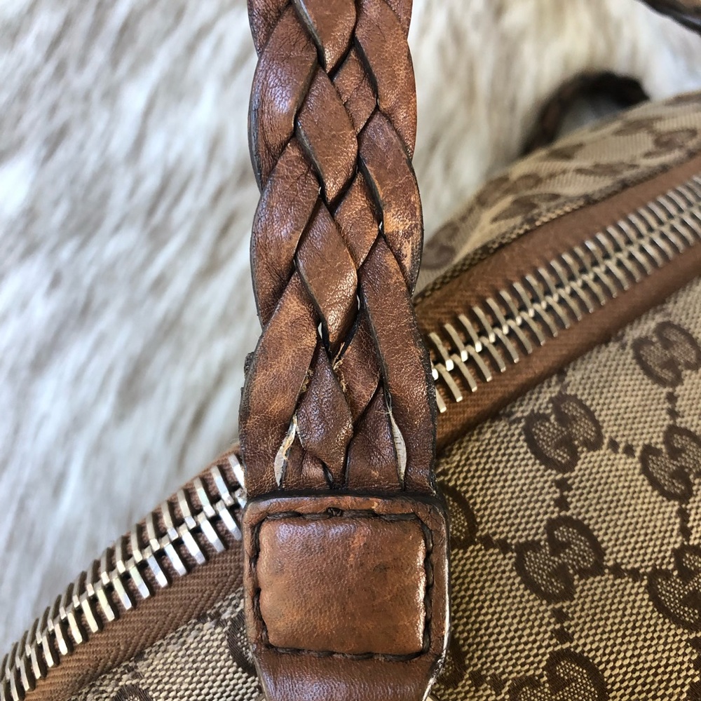 Gucci GG Canvas Medium Bamboo Bar Tote - Picture 13 of 16